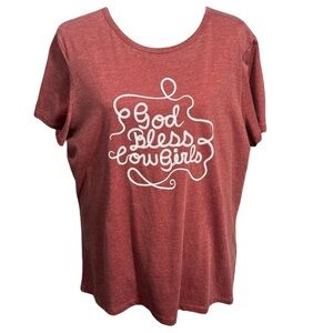 GOD BLESS COWGIRLS ALI DEE WOMEN'S GRAPHIC TEE - 1O-0016